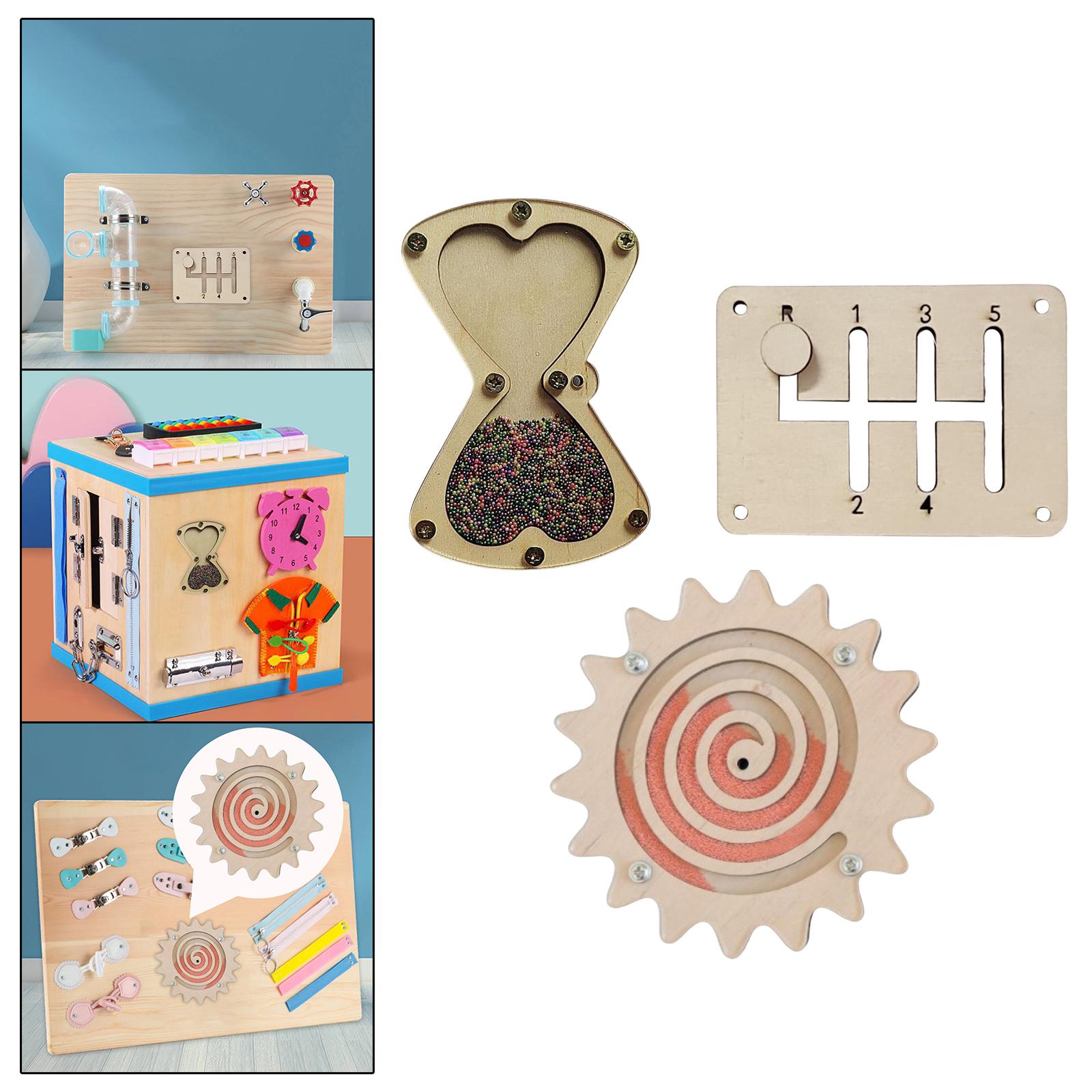 Montessori Wooden Busy Board Toddler - Montessori – zestaw akcesoriów do tablicy