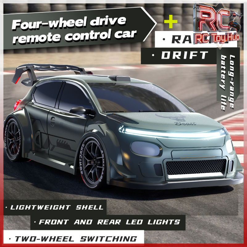 Rc Drift Car 1 24 Scale 4Wd - Model samochodu wyścigowego z funkcją driftu,