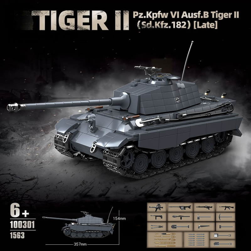 WW2 Military The King Tiger He – Lego Compatible Military Tank recenzja i cena