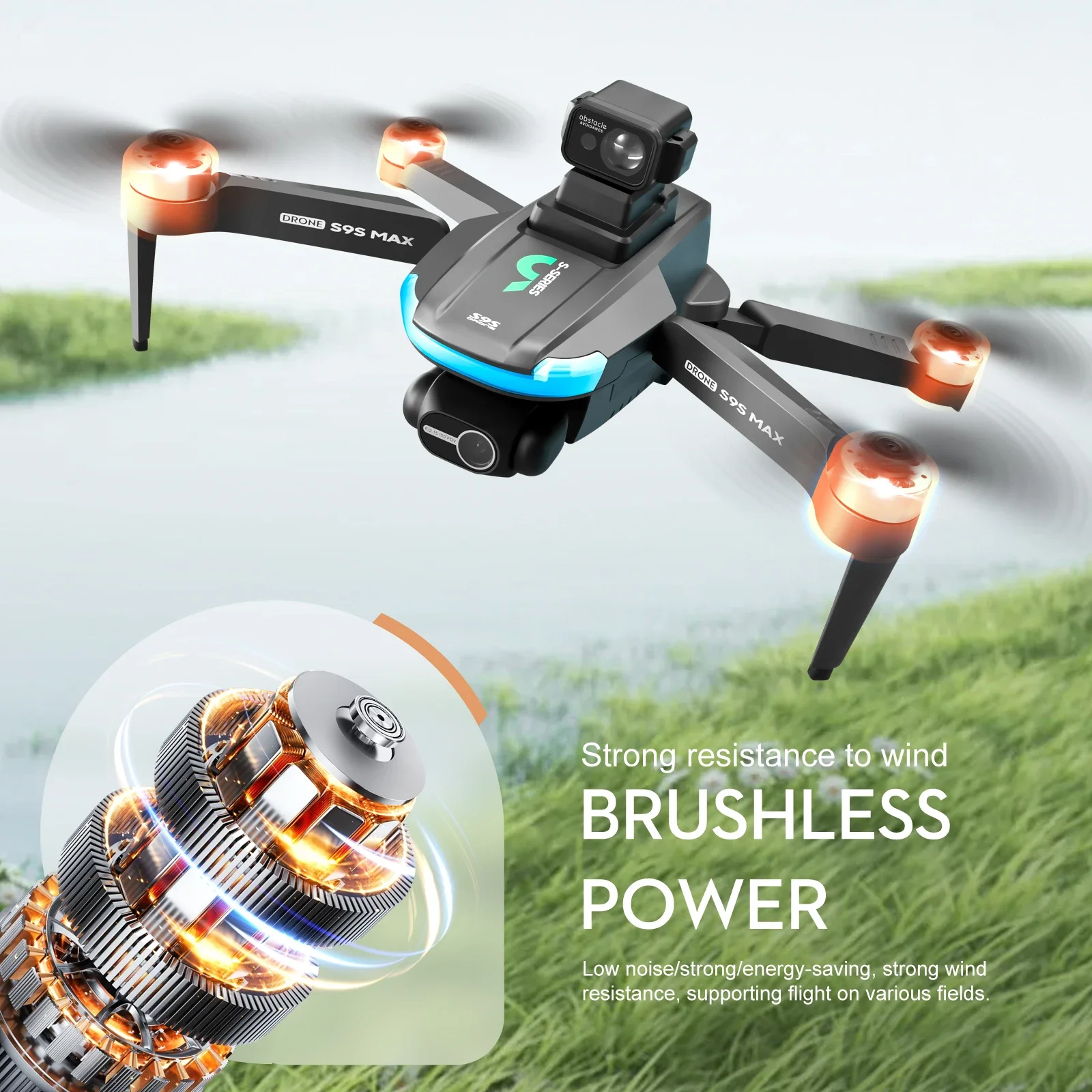 NOWOŚĆ S9S MAX MINI Drone 4K 2 – Fpv Brushless Rc Drone 4K recenzja i cena