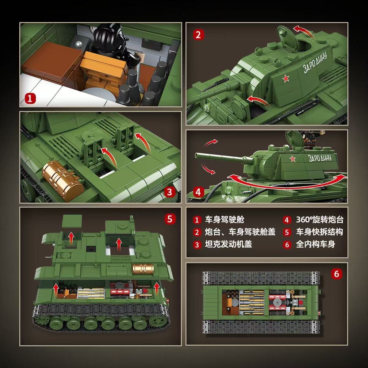 Wojskowe klocki konstrukcyjne: – Lego Compatible Military Tank recenzja i cena