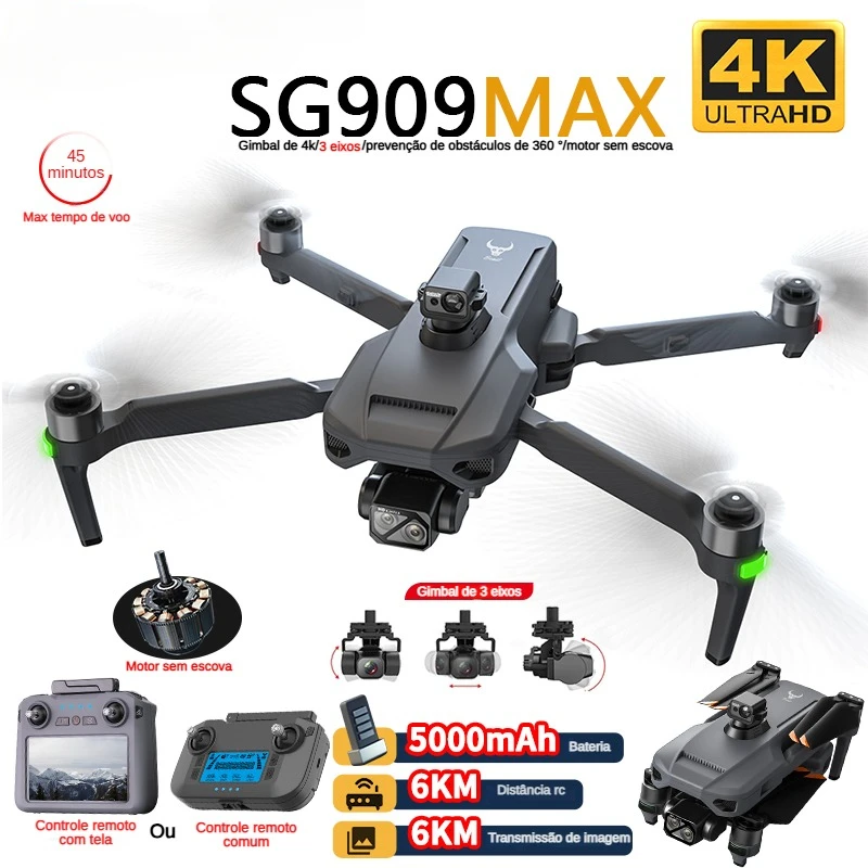 ZLL SG909 SG909MAX Profesjonal – Fpv Brushless Rc Drone 4K recenzja i cena